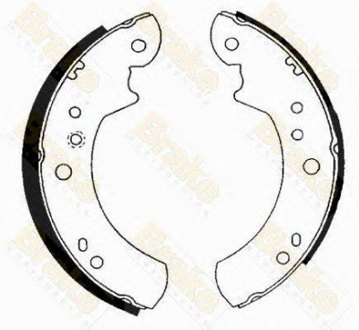 BRAKE ENGINEERING sh2222 -  Комплект тормозных колодок